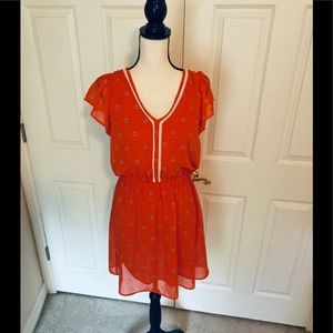 Maison Jules orange dress size medium